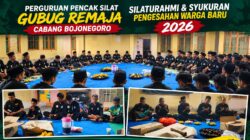 Perguruan Pencak Silat Gubug Remaja Bojonegoro Gelar Silaturahmi dan Syukuran, Ini Pesan Tegas untuk Warga Baru